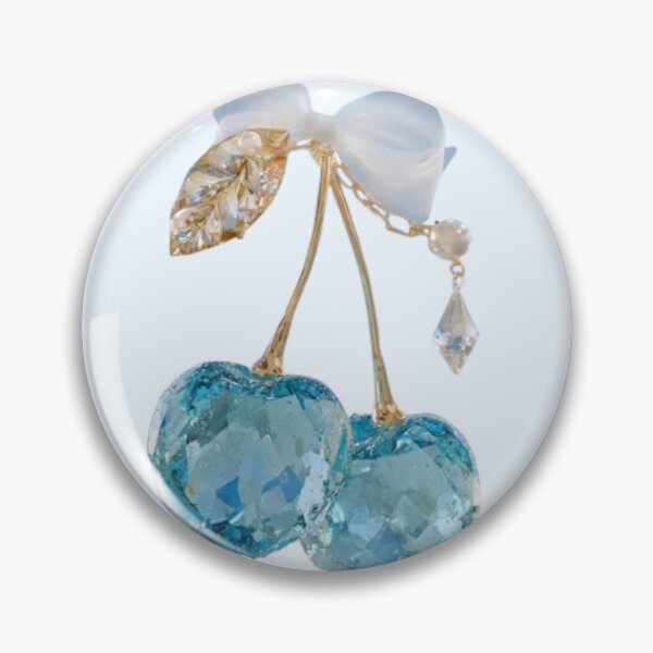 Item preview, Sky Blue Crystal Cherries, Coquette Aesthetic Style designed and sold by PoenyL1rosy.