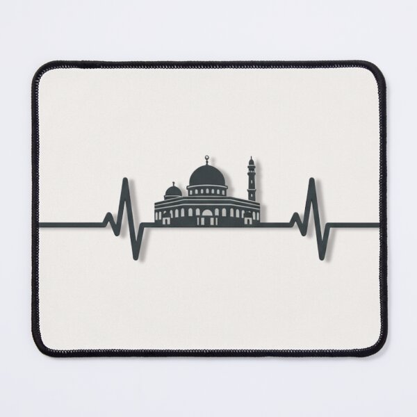 Item preview, Al Aqsa Heartbeat – Dome of the Rock Jerusalem Islamic Skyline Design designed and sold by D-Islamic.