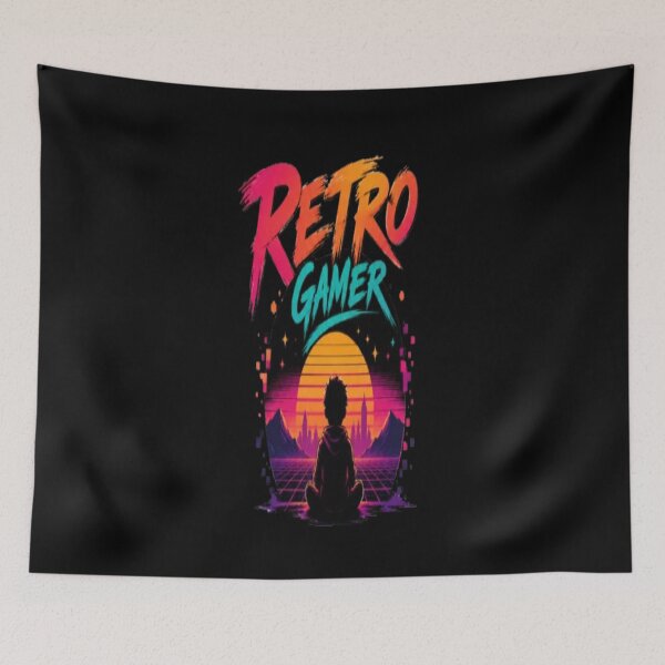 Item preview, Retro Gamer Vintage Gaming Room Pixel Art Design designed and sold by v6ziix.