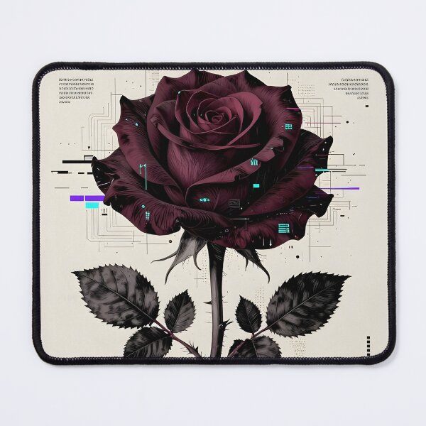 Item preview, Digital Morning Cyber Rose designed and sold by Ekracreatives.