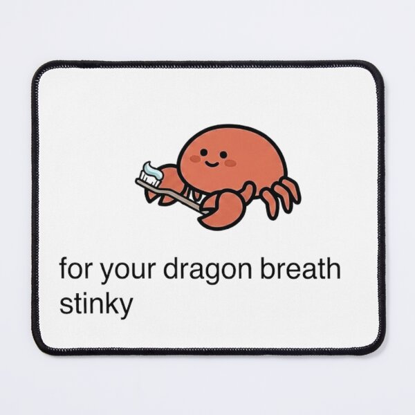 Item preview, Cute Crab Toothbrush Dragon Breath Meme (Mr. Pinchy) designed and sold by Cozy Moss Studio.