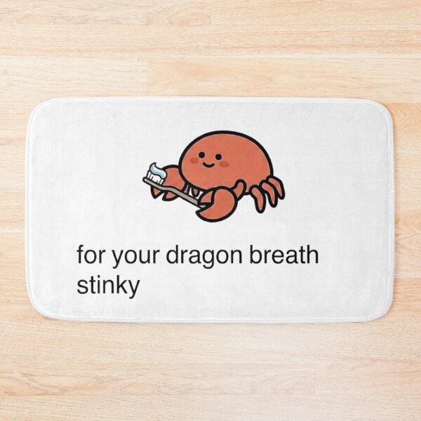 Item preview, Cute Crab Toothbrush Dragon Breath Meme (Mr. Pinchy) designed and sold by Cozy Moss Studio.