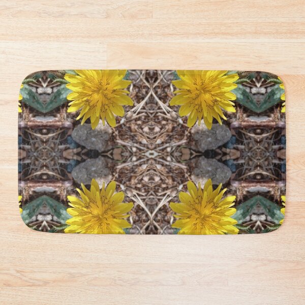 Item preview, Yellow flower in an autumnal season, mirror image designed and sold by lyloubeaupere.