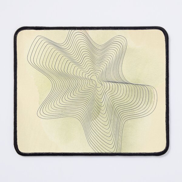 Item preview, Abstract decorative art print with topographic lines and linen texture. designed and sold by Diseño que alegran tu día.