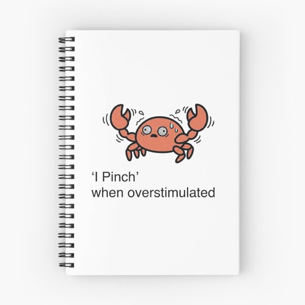 Item preview, Cute Crab Overstimulated Pinch Funny Quote (Mr Pinchy) designed and sold by Cozy Moss Studio.