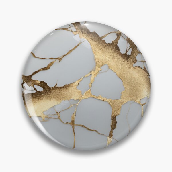 Item preview, Kintsugi Pottery Art - Wabi-Sabi Japanese Gold Repair Print designed and sold by Purrfecta.