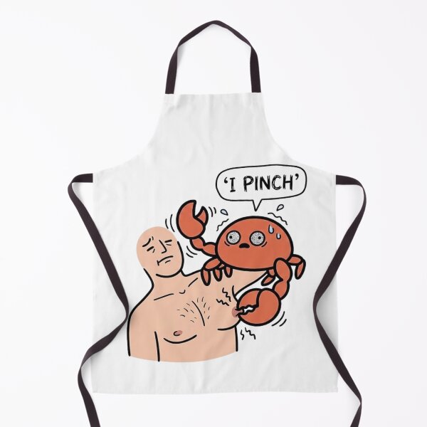 Item preview, Funny Crab Pinching Nipple Meme Quote (Mr. Pinchy) designed and sold by Cozy Moss Studio.