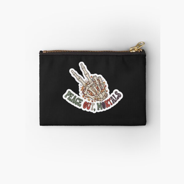 Item preview, Peace Out Mortals Skeleton Hand Funny Halloween Art designed and sold by NikBrin Prevail .