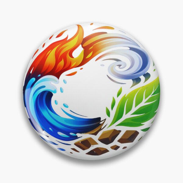 Item preview, Elemental Cycle – Fire Water Air Earth Harmony designed and sold by GabeMountainArt.