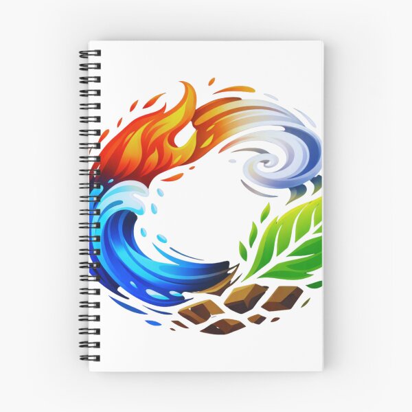 Item preview, Elemental Cycle – Fire Water Air Earth Harmony designed and sold by GabeMountainArt.