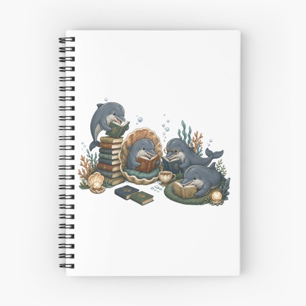 Item preview, Fin-Tastic Readers – Dolphin Book Club designed and sold by NinaCreator.