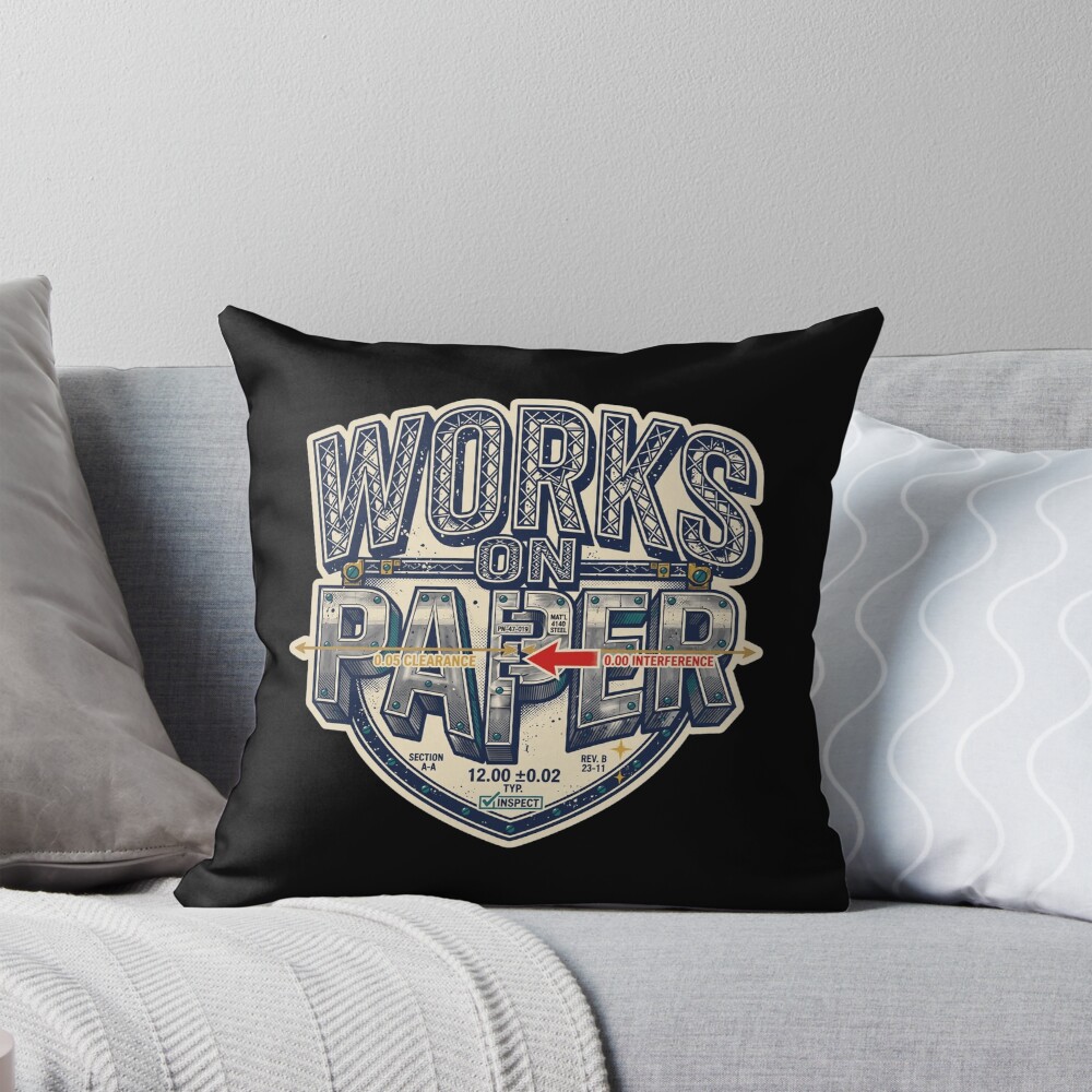 Item preview, Throw Pillow designed and sold by Typologystudios.