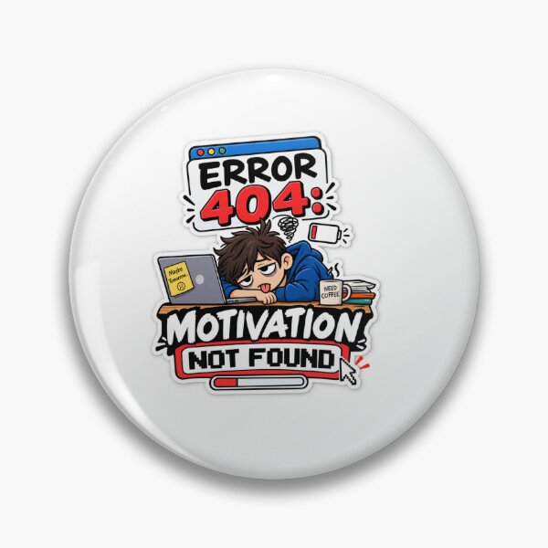 Item preview, Error 404 Motivation Not Found Funny Computer Geek designed and sold by Ajmal Kp.
