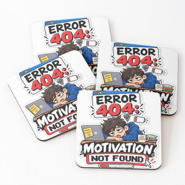 Item preview, Error 404 Motivation Not Found Funny Computer Geek designed and sold by Ajmal Kp.