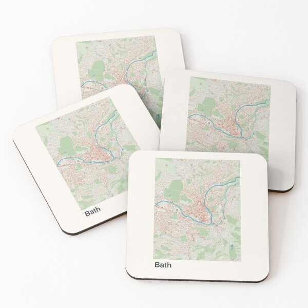 Item preview, Bath Minimalistic Map Art designed and sold by MapsNerd.