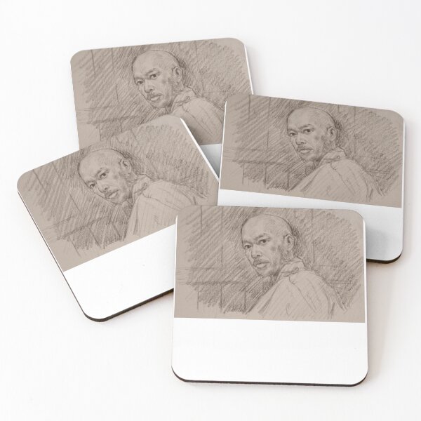 Item preview, Historical Asian Warrior Portrait Sketch designed and sold by bylhowary.