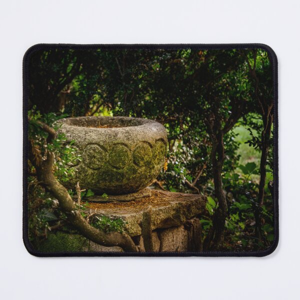 Item preview, Moss-Covered Stone Urn in the Garden designed and sold by Rabee Khalil Photography.
