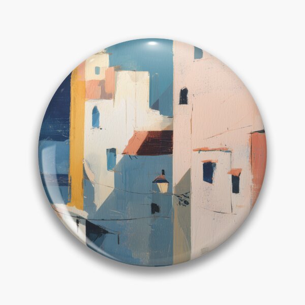 Item preview, Chefchaouen Blue City, Colorful Pastel Decor designed and sold by MarkedArtPrints.