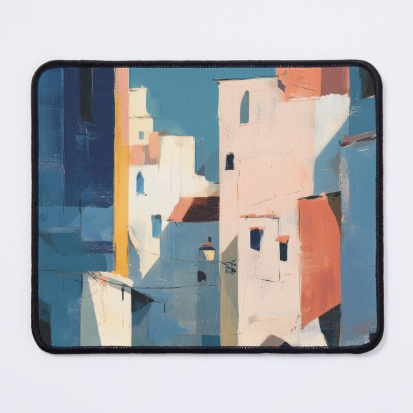 Item preview, Chefchaouen Blue City, Colorful Pastel Decor designed and sold by MarkedArtPrints.