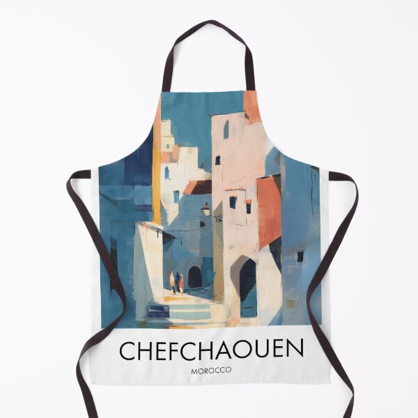 Item preview, Chefchaouen Blue City, Colorful Pastel Decor designed and sold by MarkedArtPrints.