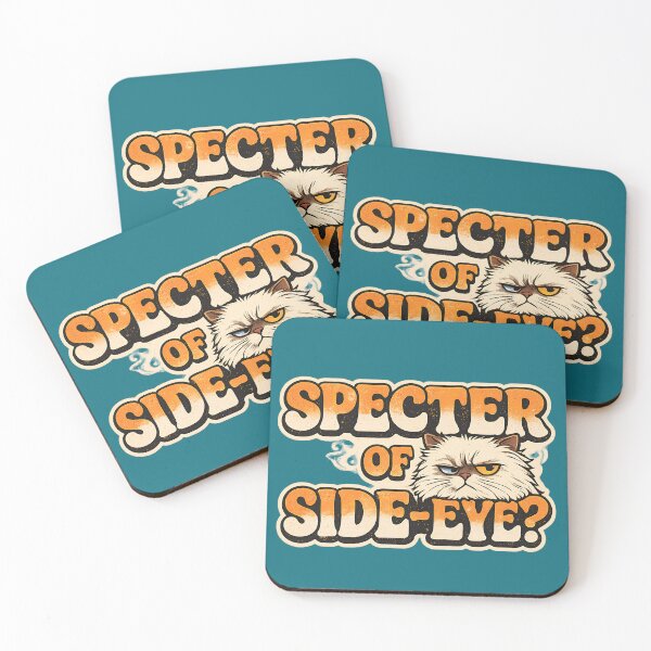 Item preview, Specter Of Side Eye Persian Cat Typographic Halloween designed and sold by Retro Whiskers.