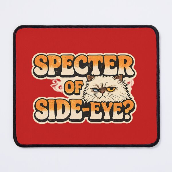 Item preview, Specter Of Side Eye Persian Cat Typographic Halloween designed and sold by Retro Whiskers.