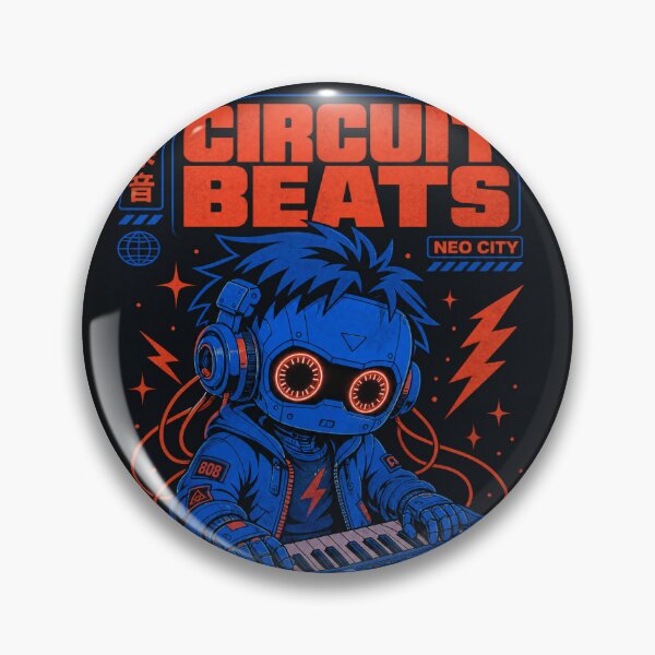 Item preview, Circuit Beats Neo City Robot Print designed and sold by NullSpacePrints.