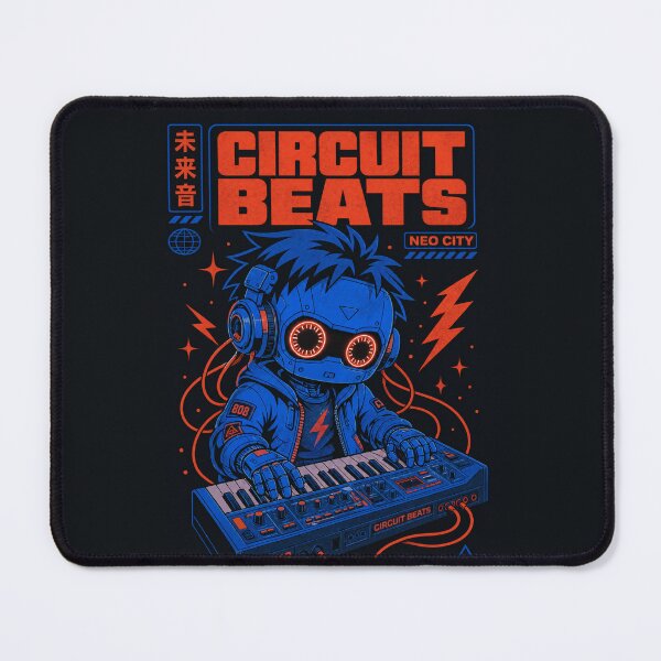 Item preview, Circuit Beats Neo City Robot Print designed and sold by NullSpacePrints.