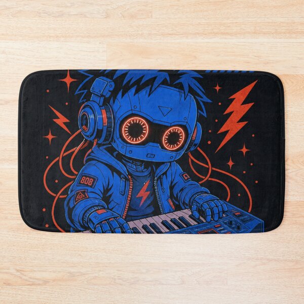 Item preview, Circuit Beats Neo City Robot Print designed and sold by NullSpacePrints.
