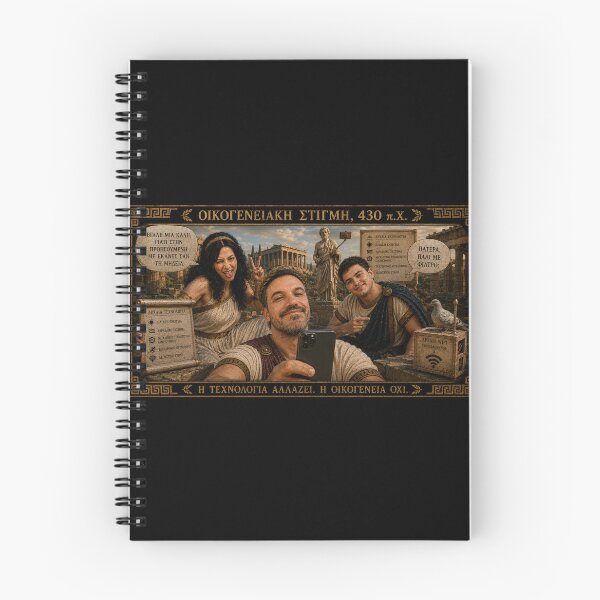 Item preview, Ancient Greek Family Selfie – 430 BC designed and sold by Ancient-Era.