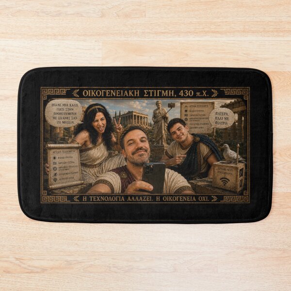 Item preview, Ancient Greek Family Selfie – 430 BC designed and sold by Ancient-Era.