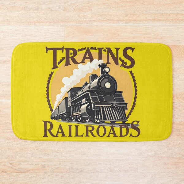 Item preview, Trains Railroads Autumn Badge designed and sold by Trains-and-Rail.