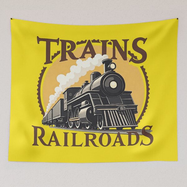 Item preview, Trains Railroads Autumn Badge designed and sold by Trains-and-Rail.