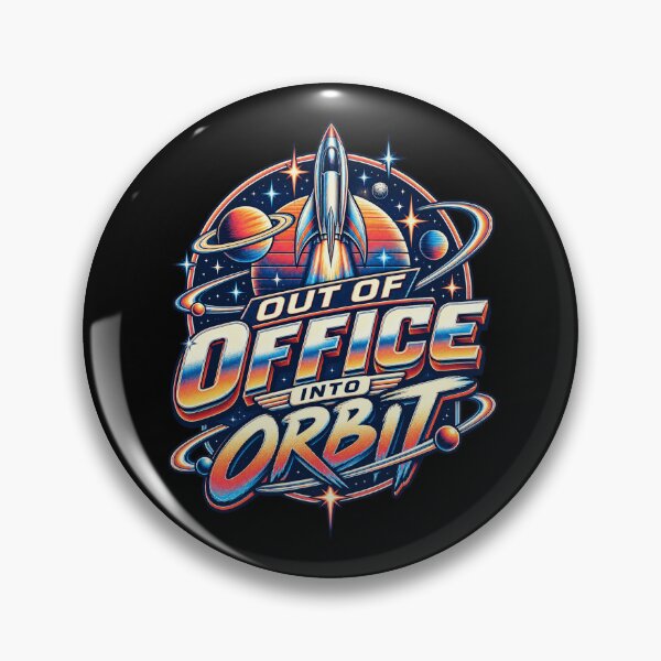 Item preview, Out Of Office Into Orbit Space Art designed and sold by FreshPixelArt.