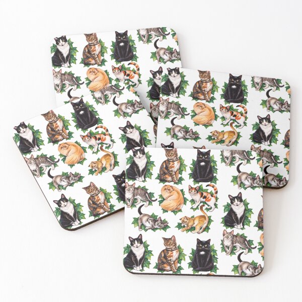 Item preview, Whiskers in the Ivy designed and sold by morbidcandyboutique .