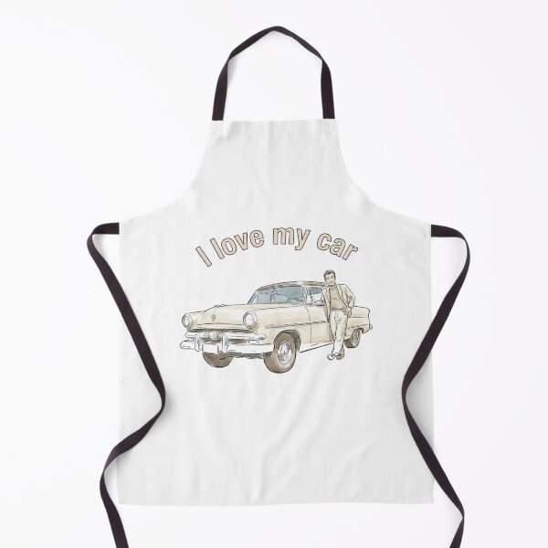 Item preview, Me encanta mi coche, ilustración vintage para amantes de los coches clásicos. designed and sold by BeverlyBooks.