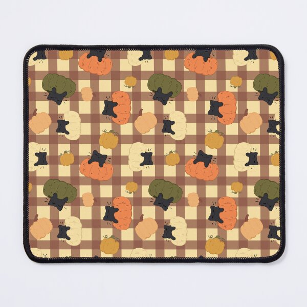 Item preview, Pumpkin Cats and Brown Plaid designed and sold by GinandFizzy.