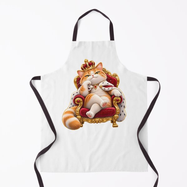 Item preview, Royal Cat King on Luxury Throne designed and sold by WeirdStation.