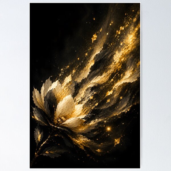 Item preview, Golden Bloom – Flower in the Wind designed and sold by bauschberts.