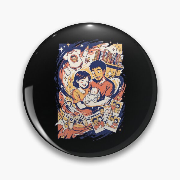 Item preview, Gamer Otaku Parents Polaroids Anime Family Milestone Aesthetic designed and sold by Animer-art1.