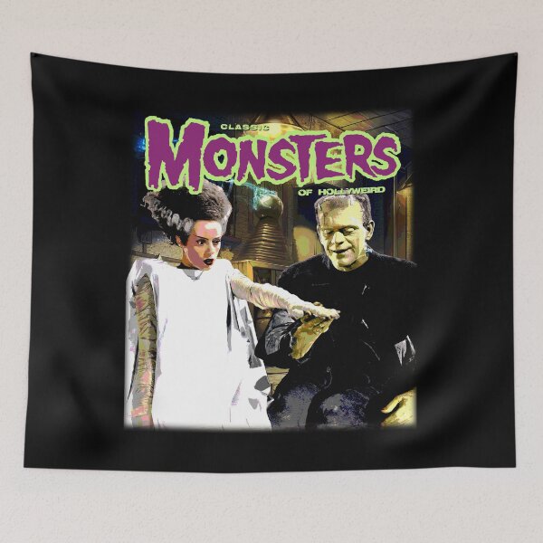 Item preview, Classic Monsters of Hollyweird Frankie and his Bride Tribute designed and sold by 90snerd.