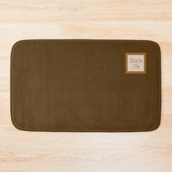Item preview, The inscription "Simple life" in simulated textile frames of brown color shades designed and sold by Cherevan.