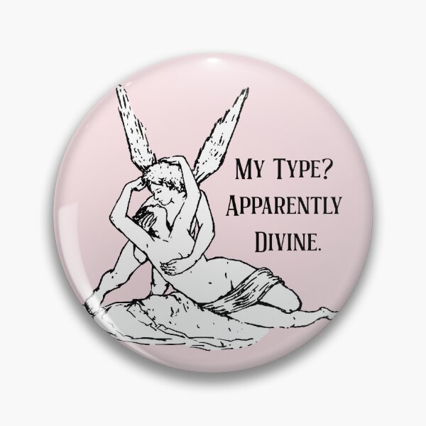Item preview, My Type Apparently Divine – Cupid and Psyche Greek Mythology Romantic Design designed and sold by witchlingart.