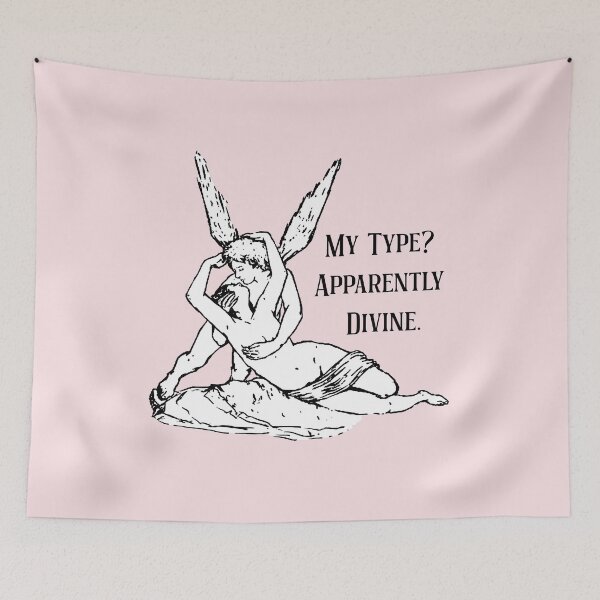 Item preview, My Type Apparently Divine – Cupid and Psyche Greek Mythology Romantic Design designed and sold by witchlingart.