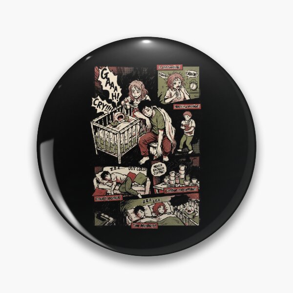 Item preview, Sleep Deprived New Parents Manga Comic Funny Anime Parenting Aesthetic designed and sold by Animer-art1.