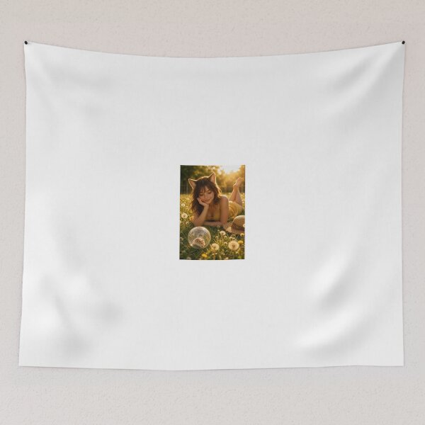Item preview, Girl with Freckles and Small Hamster in Grass designed and sold by CathryneDelamort.