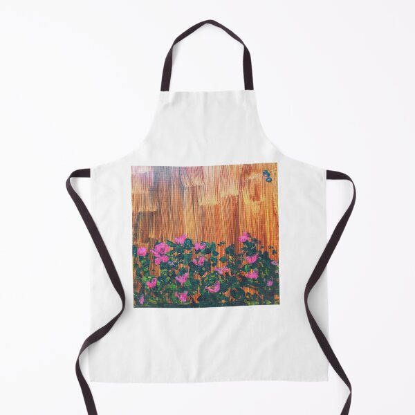 Item preview, Impasto Pink Wildflowers on Wooden Grain Canvas designed and sold by TerrellynKinneu.