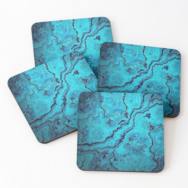 Item preview, Blue Lightning Cracked Marble designed and sold by IntelliMindDesigns.