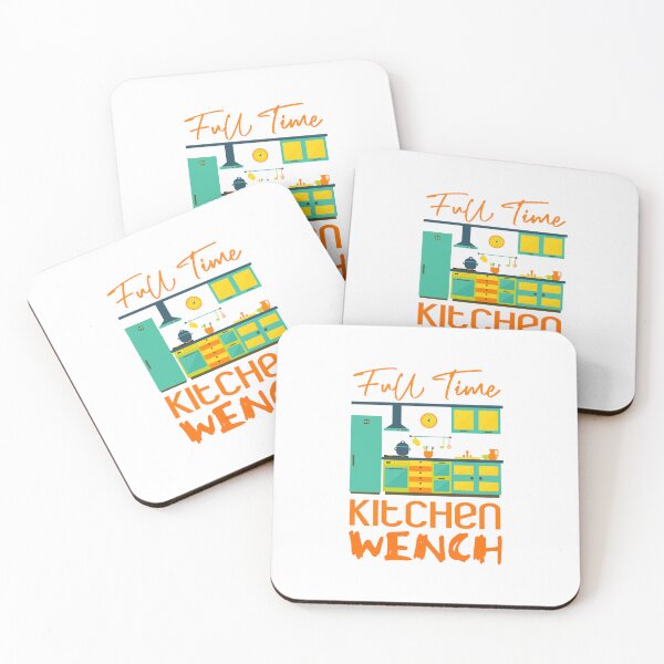 Item preview, Full Time Kitchen Wench (on White) designed and sold by PawsitiveMum3.