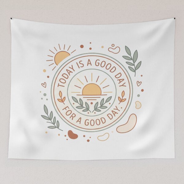 Item preview, Sun Today Is A Good Day Inspirational Quote designed and sold by ART ATTACK ZONE.